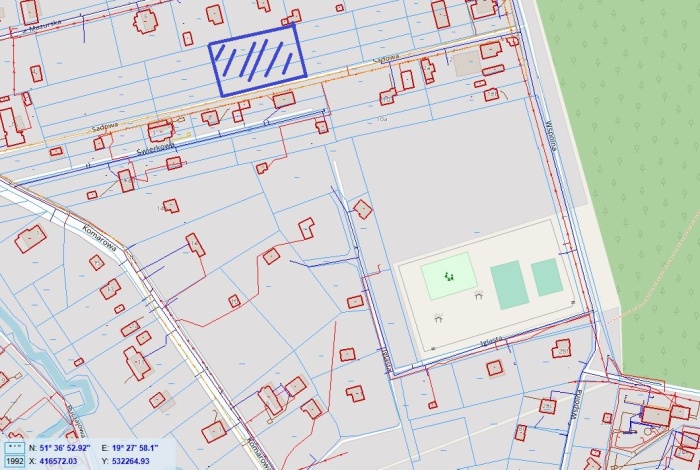 Działka na sprzedaż w Tuszyn  Rydzynki, Sadowa o powierzchni 1500 mkw