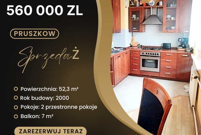 Mieszkanie na sprzedaż w Pruszków Pruszków  o powierzchni 52 mkw