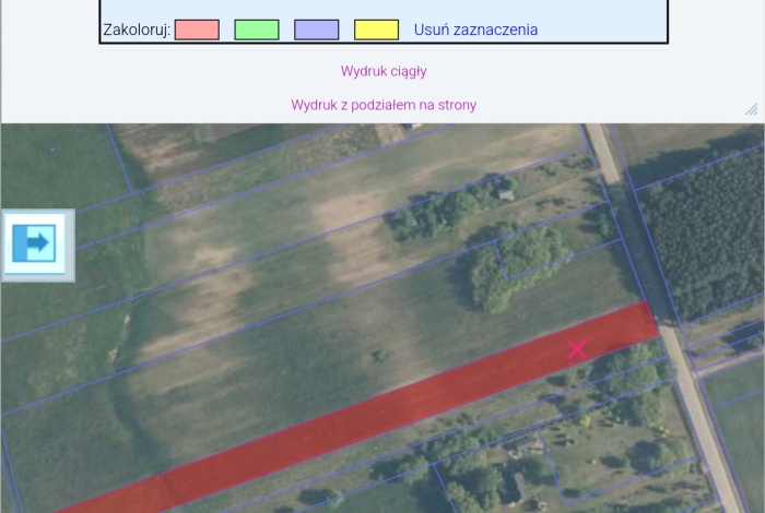 Działka na sprzedaż w Ostrówek Luszawa Brzeziny o powierzchni 7139 mkw